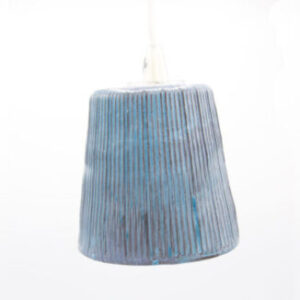 lampada in ceramica a sospensione piccola turchese