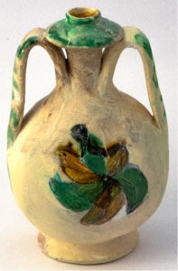 borraccia in ceramica pugliese artigianale fatta a mano di cutrofiano