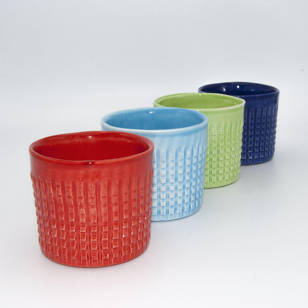 bicchieri in ceramica artigianale murgetta set 4