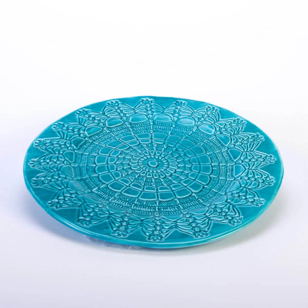 piatto centrotavola ceramica pugliese centrino