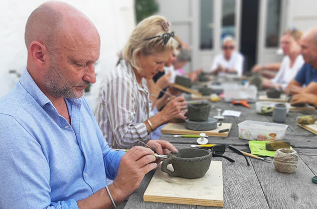la lavorazione della ceramica